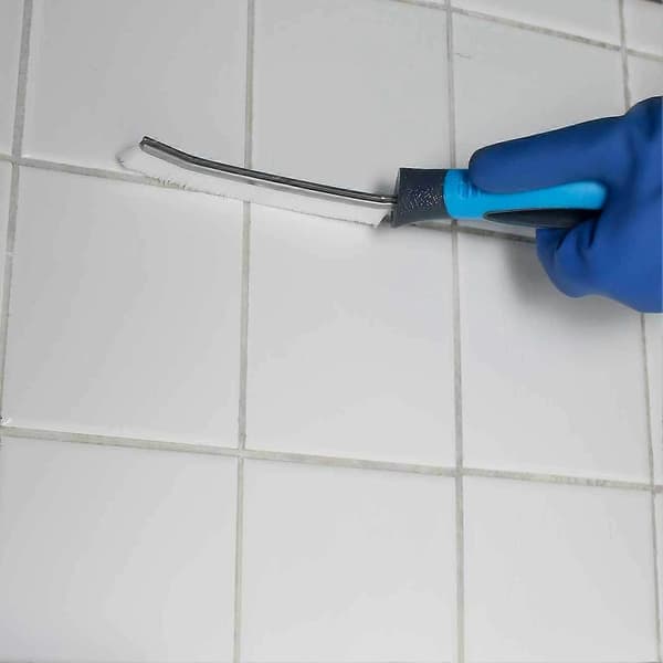 Grout brush, non-slip, ergonomic