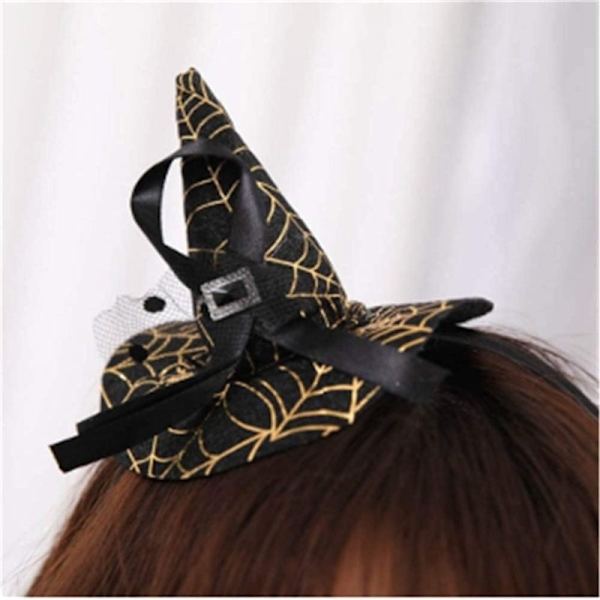 Halloween Hårband Tillbehör Pumpa Häxa Spindelnät Hatt Hårband Party Rekvisita Hårclips för Kostym Cosplay Par