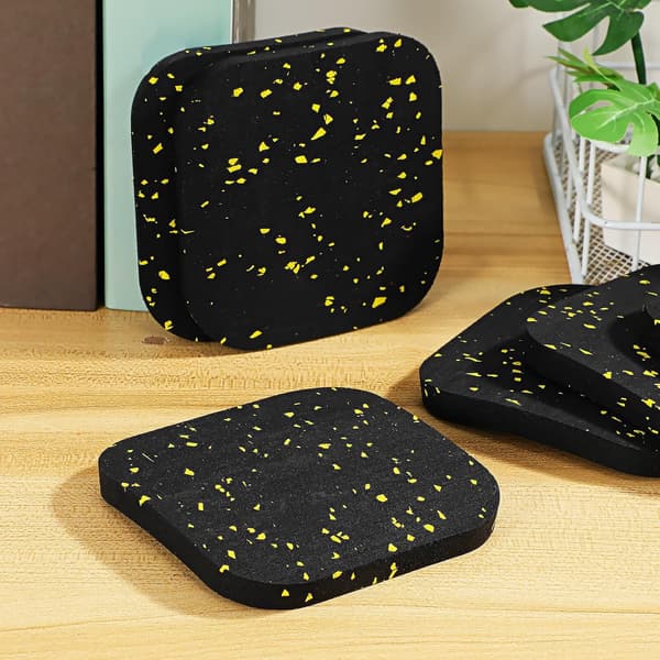 Rubber Mat for Treadmill, Exercise Equipment Mat, Thick Shock-Absorbing Floor Protector