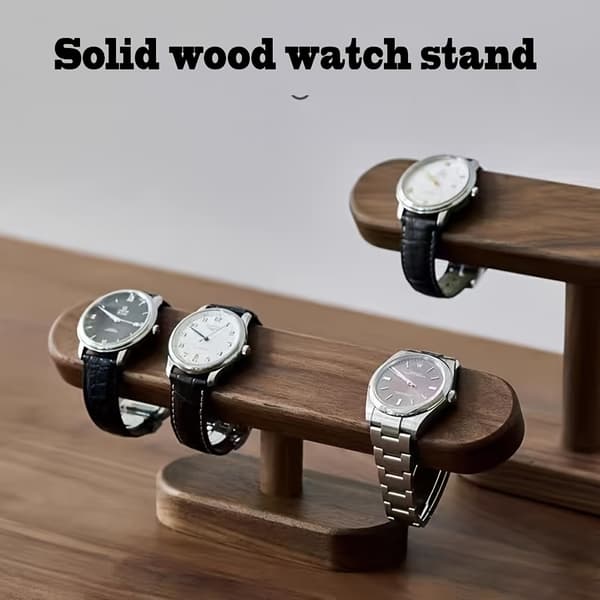 Solid Wood Watch Stand, Creative Decorative Storage Rack for Watches and Bracelets