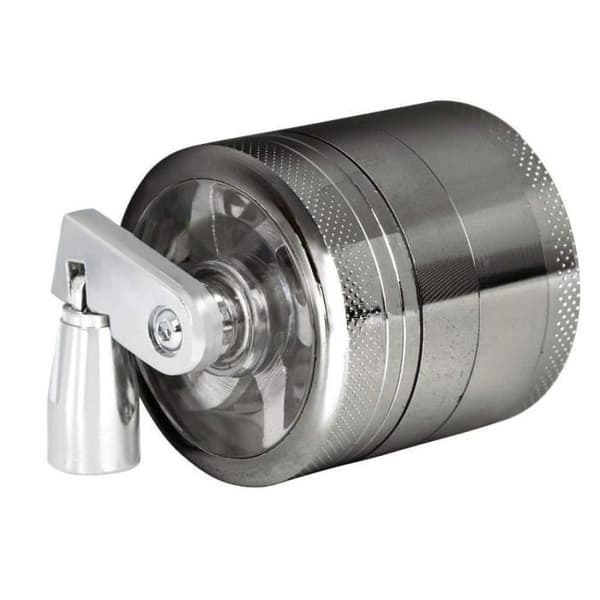 Urtekvern - Uspesifisert - 4 Deler - Sink Legering - Sølv - 40 * 43mm