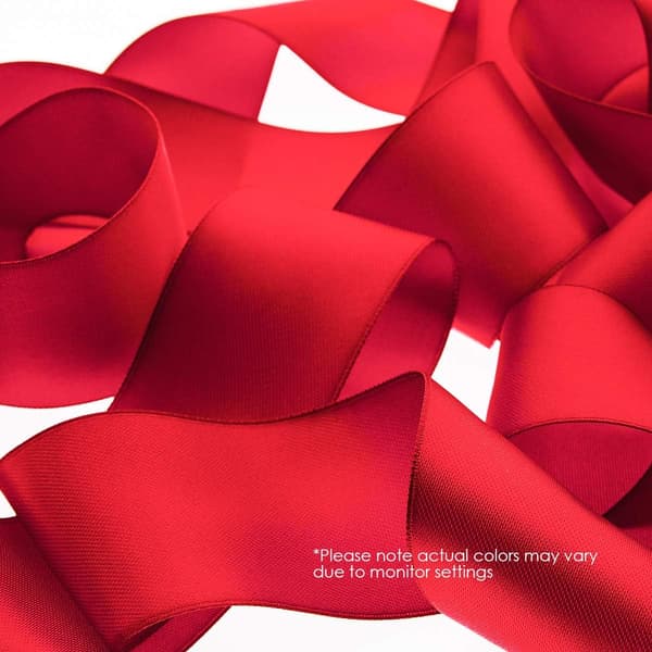 Double-Sided Satin Ribbon for Gift Wrapping and Crafts Red