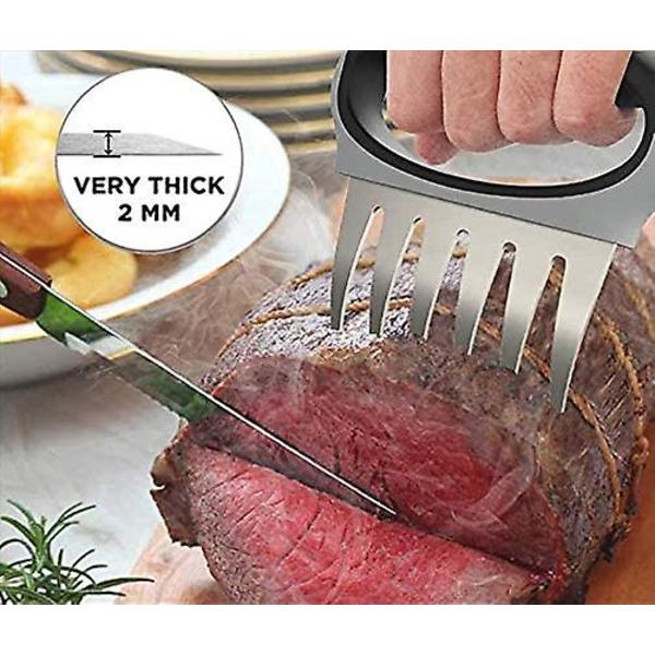BBQ-lihakynnet Ruostumattomasta Teräksestä, Lihakynnet BBQ-Lihalle, Sianlihan Vedetty Lihahaarukat, Naudan- Tai Kananlihan Erottimet Keittiöväline Lihalle