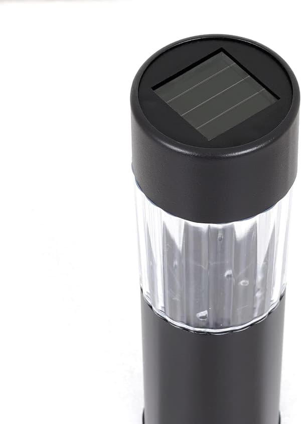 Vanntett solcellebelysning for hagegang, bronse, 6-pakning, solcellelampe for plen