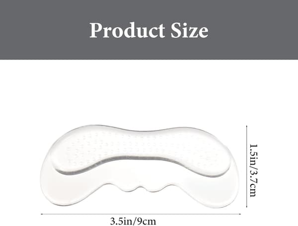 Usynlige selvklebende hælputer for kvinner Myke puter forhindrer blemmer og glidende sko 1 par