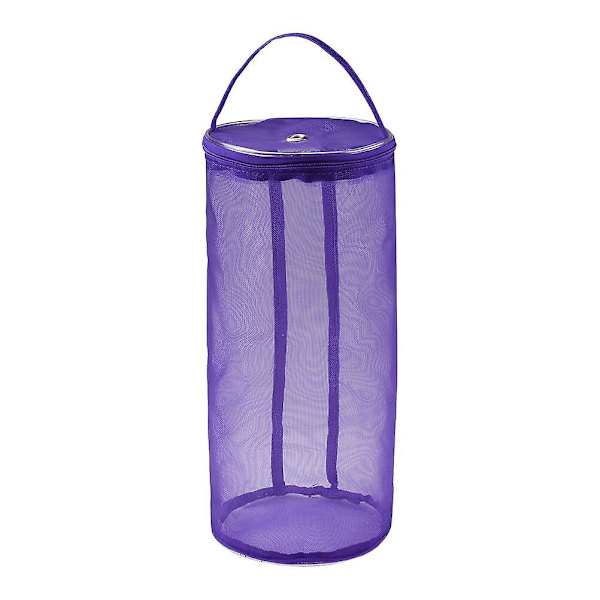 Verktygsorganisatör Väska Stickningsväska Förvaringsväska för Garn Stickningshållare Lila 30*13cm