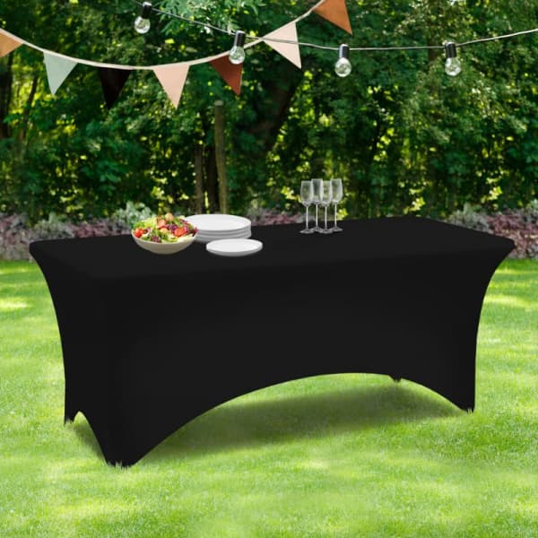 1 svart duk for 180 CM sammenleggbart bord