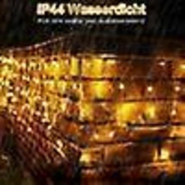 15m LED Istapplys med 8 Lysmoduser, Minnefunksjon og Timer for Utendørsfest, Juledekorasjon