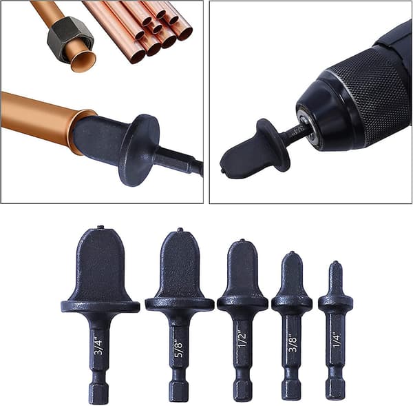 Drill Bit Tube Expander Swaging Tool 1/4 3/8 1/2 5/8 3/4 Pipe Bending Tool
