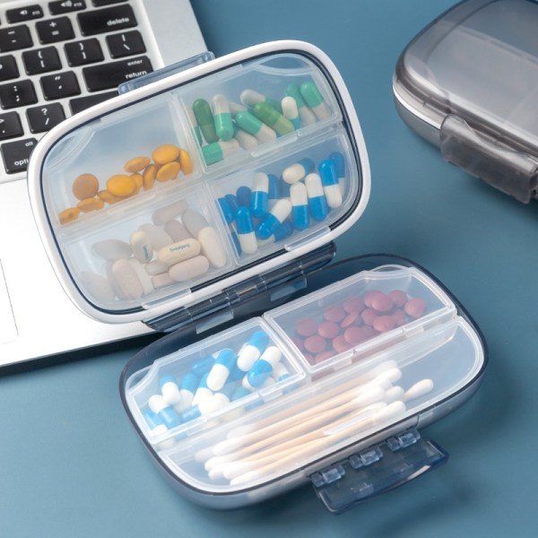 Pill Box - Pill Organizer med stor kapacitet 7-dagars Pill-fodral Portabel Box Resebehållare Fuktsäker case Pill Organizer