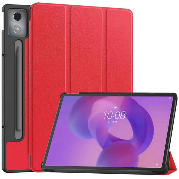 Etui til Lenovo Idea Tab Pro Anti-Drop Læderstativ Tablet Cover Multicolor Rød Multicolor Red