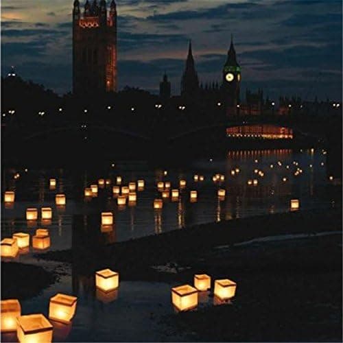 10 pcs Water Floating Lanterns Waterproof Lanterns Lante