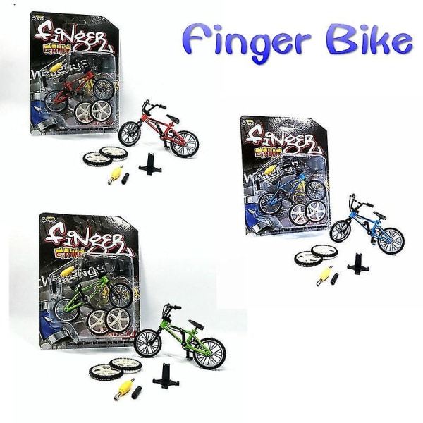 Legering Mini Finger Bike Sykkel BMX Barneleker Barn Gutter Fingerscooter Nyhet Gag Racing Leketøy Gripebrett Brinquedos GiftGreen