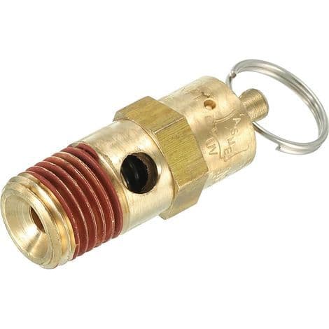 1/4\" NPT Säkerhetsventil för luftkompressor, 175 PSI Justeringstryck
