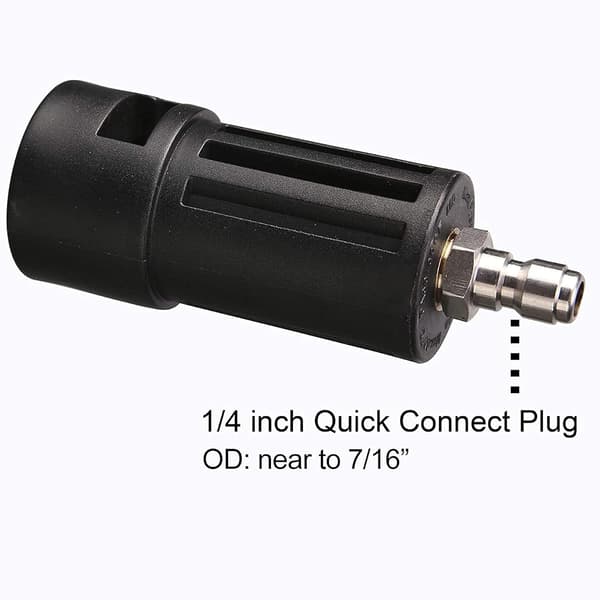 Högtryckstvättadapter kompatibel med Kärcher högtryckstvätt, ersättningstillbehör 1/4 \" snabbkoppling.