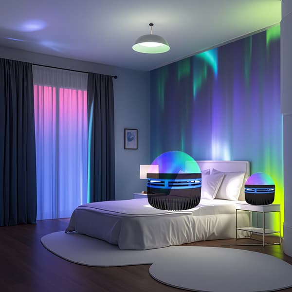 LED Projector Lamp Night Light USB-powered, Northern Lights Northern Lights