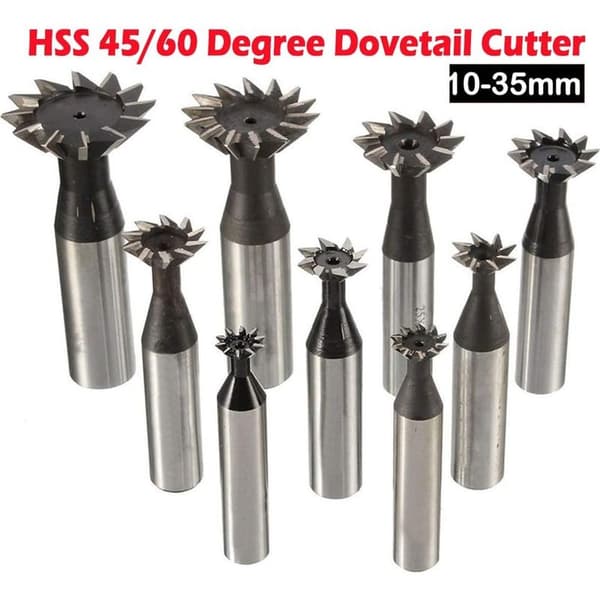 HSS lige skaft svalehalefræser til metalbearbejdning Φ3060°