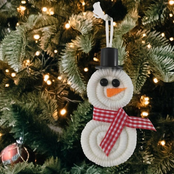 10 kpl Lumiukko joulukuusen koristeluun seinään ripustettava riipus