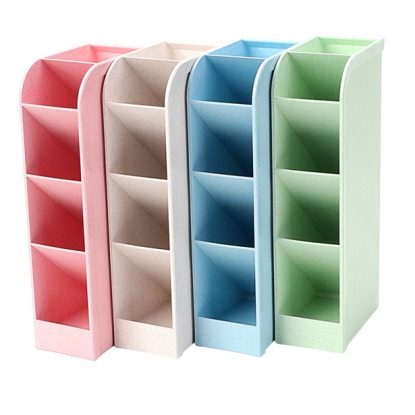 4Pcs Book Desktop Pen Holder Storage Box, Children's Desk Storage Box, Multifunctional Student Desk Stationery Storage Box