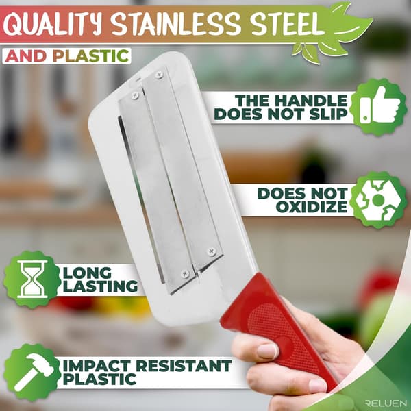 Cabbage Shredder - Stainless Steel Grater with Ergonomic, Non-Slip Handle, 30 cm Rust-Resistant Cabbage Slicer.