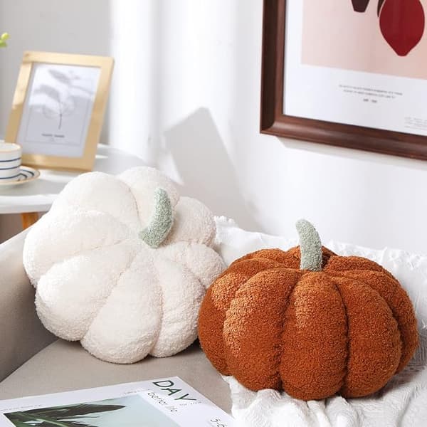 35*20cm Græskar Pude Halloween Dekoration: Græskar Plys Gulv