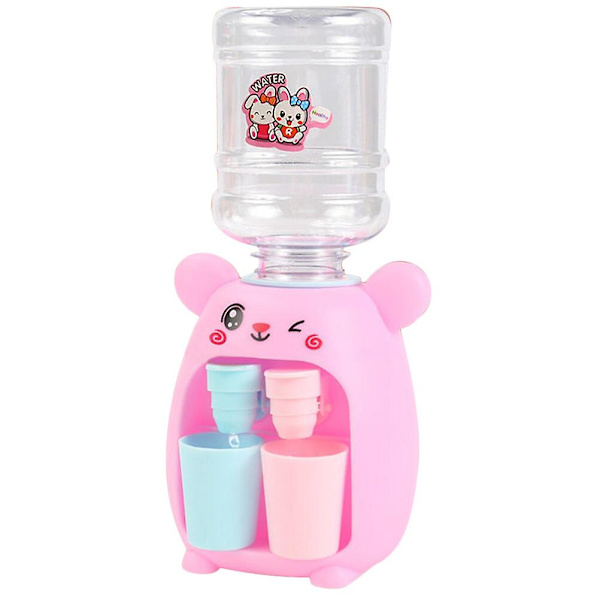 Barnens Mini Vattenkylare Söt Vattenmaskin Vattenleksak För Barn Mini Vattenkylare Leksak Rosa 18.5X9