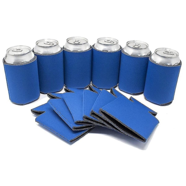 6 pakkaus tyhjä oluttölkin CAN hihat Neopreeni oluttölkin CAN juomapullon pidike SleeveBlue Blue