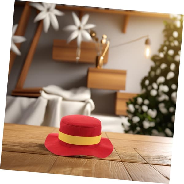 Scene Performance Hat, Allsidig Rekvisitt for Jule- og Halloweenfester, Stilig Hatt med Flat Brem