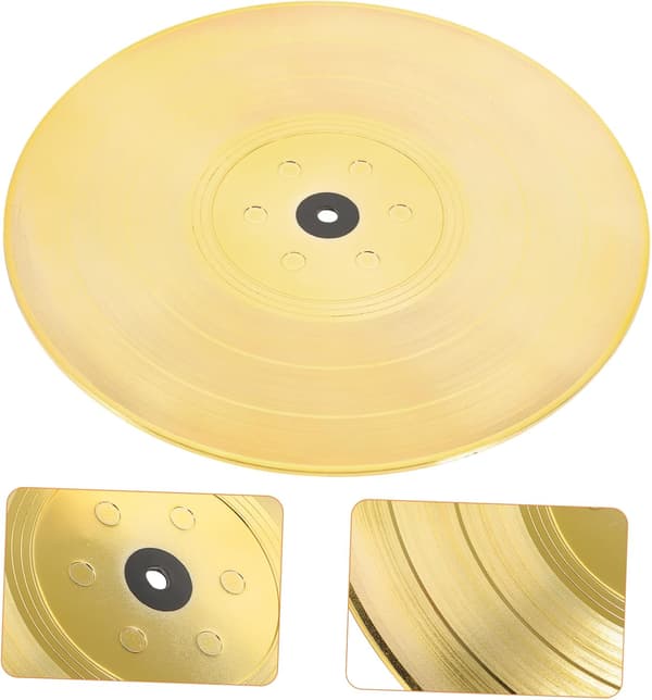 Gold Plated Disc Coasters Boho Coaster Set Cup Coasters Drink Coasters for Home 22cm