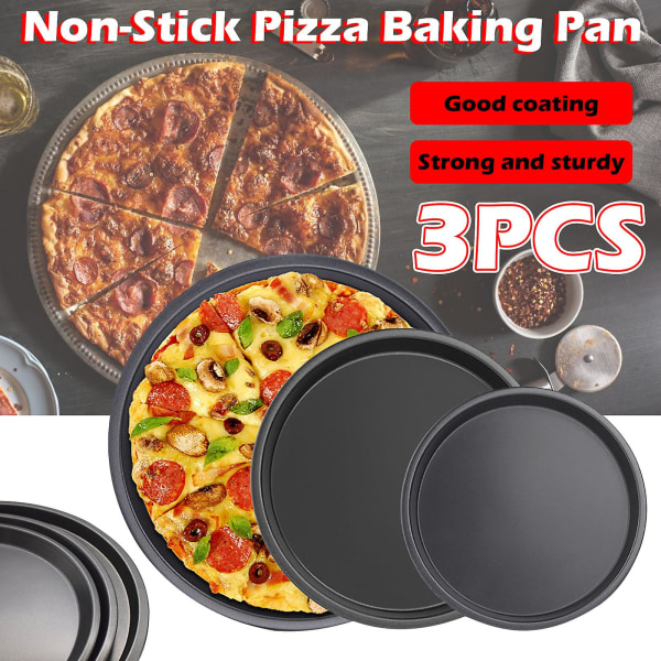 9 tommer 10 12 husholdnings-pizzetallerken med slippfrie matlagingsbeholdere Matoppbevaringsbeholdere Dish Scr A