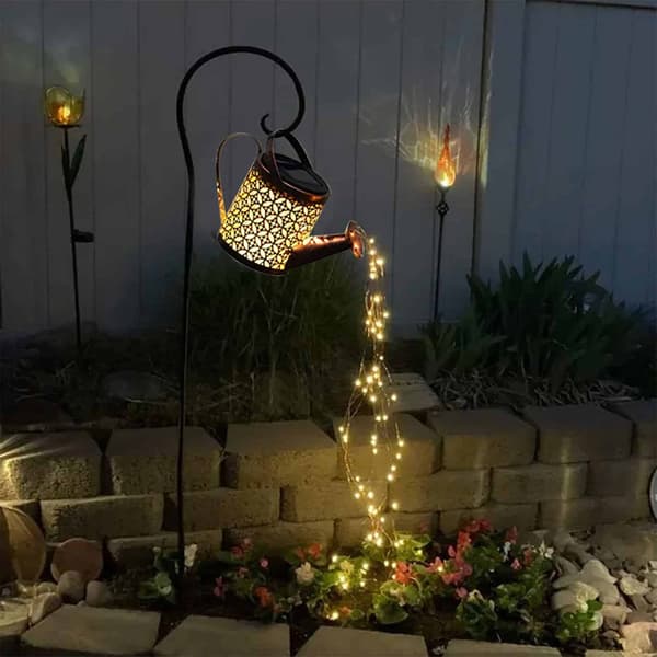 Solvandsvarmer LED-lampe til haven{BT} 456 456
