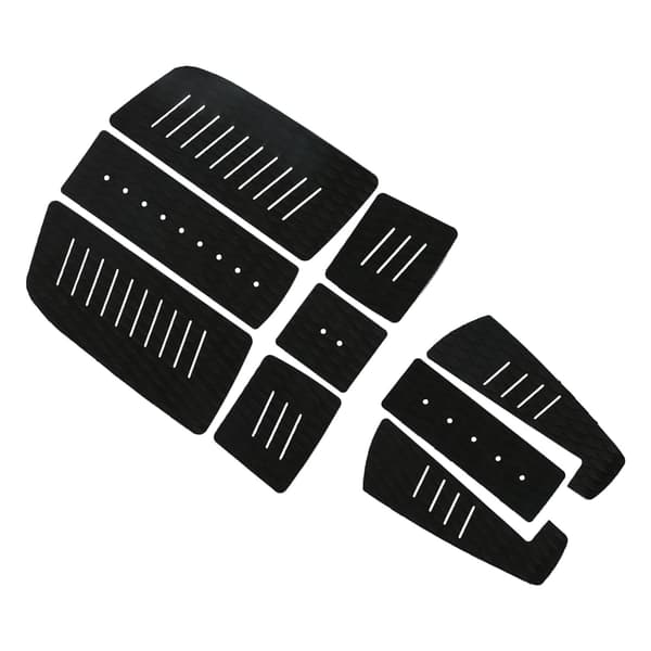 Skridsikker Surfbræt Traction Pad til Longboard og Paddle Board Sort