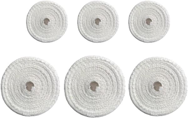 6 Rolls Cotton Ham Sausage Net Rope Meat Net Roll White Kitchen Packaging Net for Tying Meat