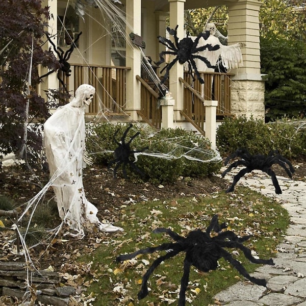MRealistinen Halloween-hämähäkkikoriste pehmeä plusslelu simuloitu hämähäkkiM