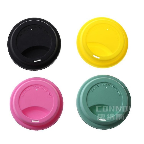 2 st Silikon Dricklock Mugglock Reusable Kaffeemugglock Lock Pink
