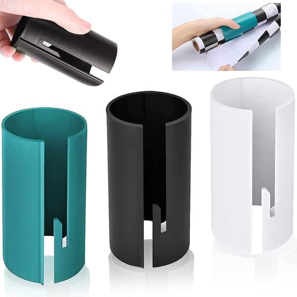 3-delad utbytbar presentpapperskärare, julpappersrulle,
