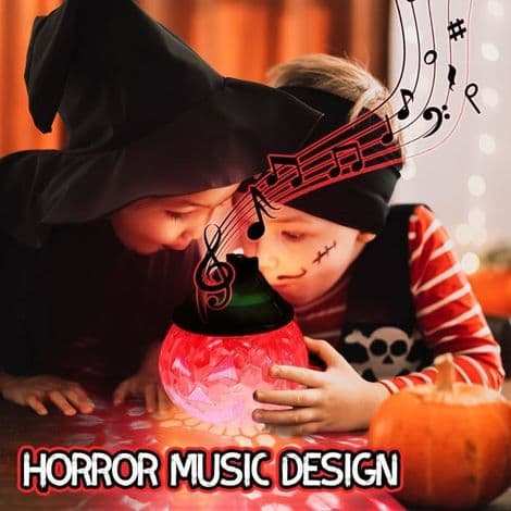 Set med 2 Halloween dekorativa lyktor för barn, pumpalyktor, LED-belysning (L)