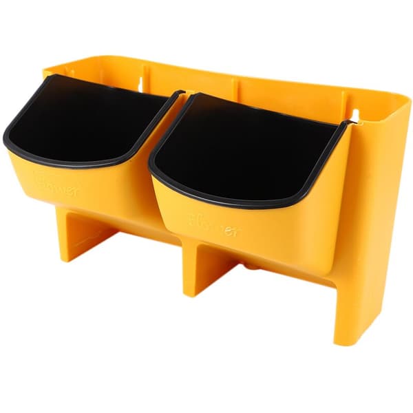 Stackable Wall Planter Vertical Succulent Plant Pot Hanging Bonsai Pot Home Decor (Yellow)