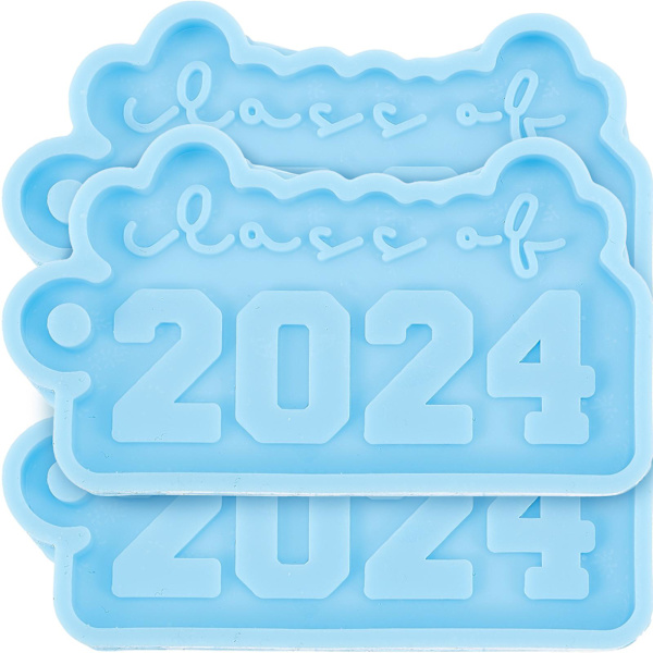 3 stk. Silikon Nøglering Graduation Seasons Forme Klasse 2024 Nøglering Forme Vedhæng Silikon Forme Si