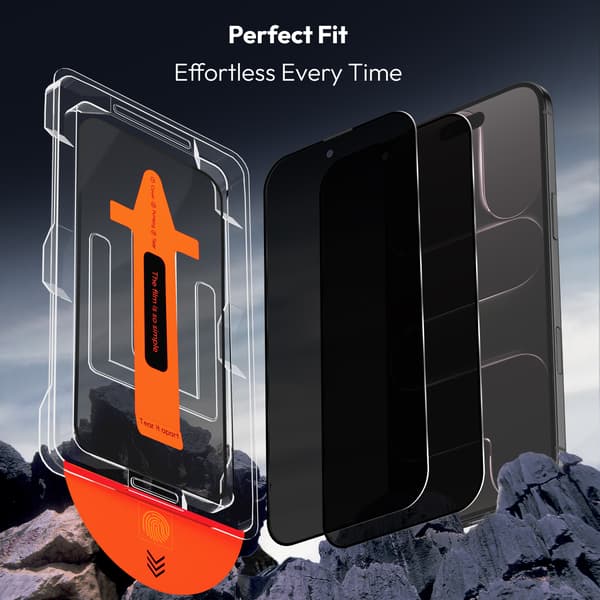 2-pack Compatible with iPhone 17 Air Privacy Screen Protector & 2-pack Lens Protector - Tempered Glass | [Automatic Installation] - Bubble-free iPhone 17 Air iPhone 17 Air