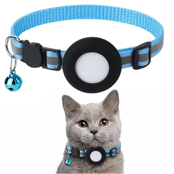 Kattehalsbånd , sett med 3, solide og trygge halsbånd for katter, nylon, blandede farger, kjæledyrhalsbånd, breakaway kattehalsbånd, gratis erstatning (3Pa