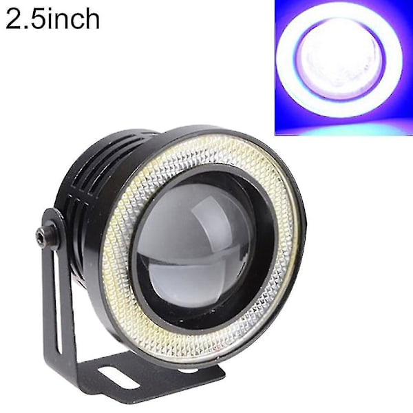 30w Auton LED COB Halo Renkaat Enkeli Silmät Valo Päävalo DRL Ajo Sumuvalo Lamppu 3.5 tuumaa Sininen Renkaat 3.5 inch Blue Ring