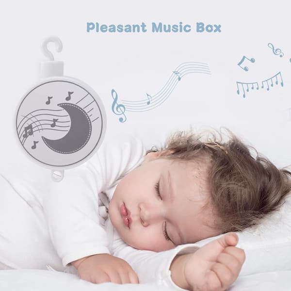SaiXuan Musikmobil, för baby, spjälsäng