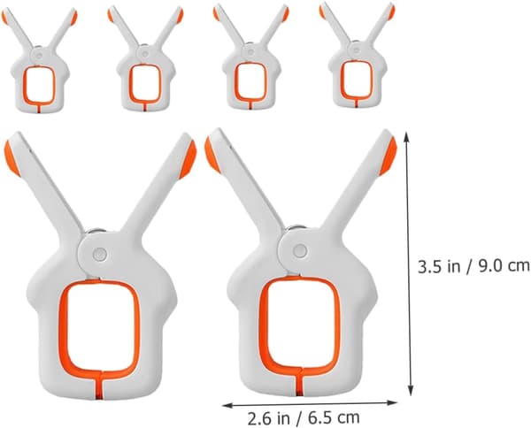 6-piece towel clips for chairs, beach towel clips, creative chair material design