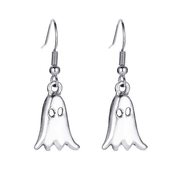 Style 1 Punk Skull Lange Hængende Øreringe Skull Dangle Øreringe Halloween Smykker Style 1