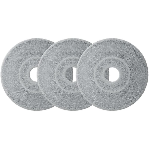 3 kpl Höyrymoppi Mikrokuitumoppipäät Pyörivän mopin vaihtopää Moppinarupää Moppipään täyttöpakkaukset Harmaa 24,5 x 24,5 cm