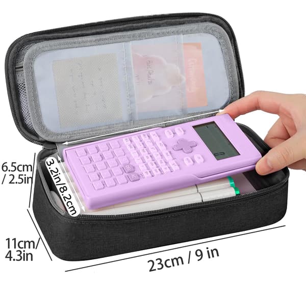 Large Pencil Case School Pencil Case Marker Pen Case Portable Desk Organizer Black