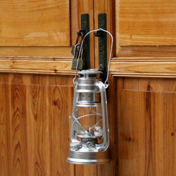 25 cm Retro Klassisk Parafinlampe Dimbar Parafinlykt Sølv