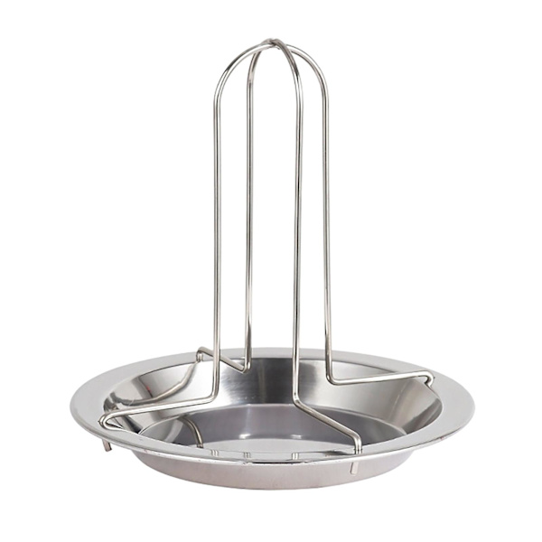 Grillplate i karbonstål for grillet kylling 1 stk Matlagringsplastbeholdere Vaskesvamp Holder Kjøkkenutstyr Organizer S A