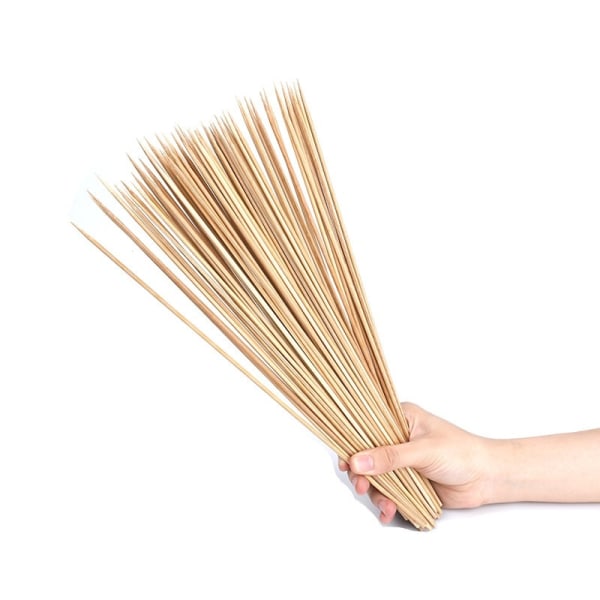 Bambuspett för grillning: 390x extra långa träspett för grillning - Träspett 15 cm - Bambuspett för grillning